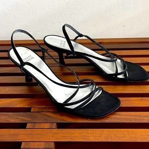 Stuart Weitzman black strappy sandals